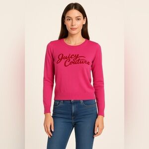 Juicy Couture Fuchsia Crew Neck Sweater